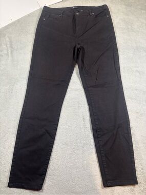 Buffalo David Bitton Hanna High Rise Skinny Jeans Black Size 12